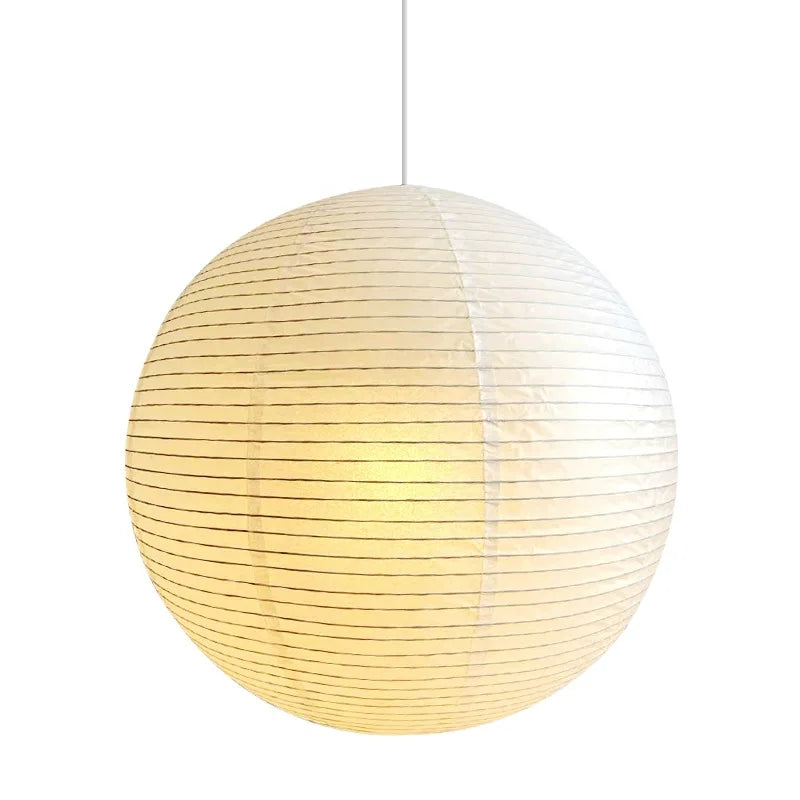 Wabi Japandi Sabi Round Pendant Light E27 LED Hanging Cozy Lamp