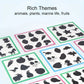 Montessori Wooden Shape Puzzle for Kids - Educational Animal and Fruit Matching Game