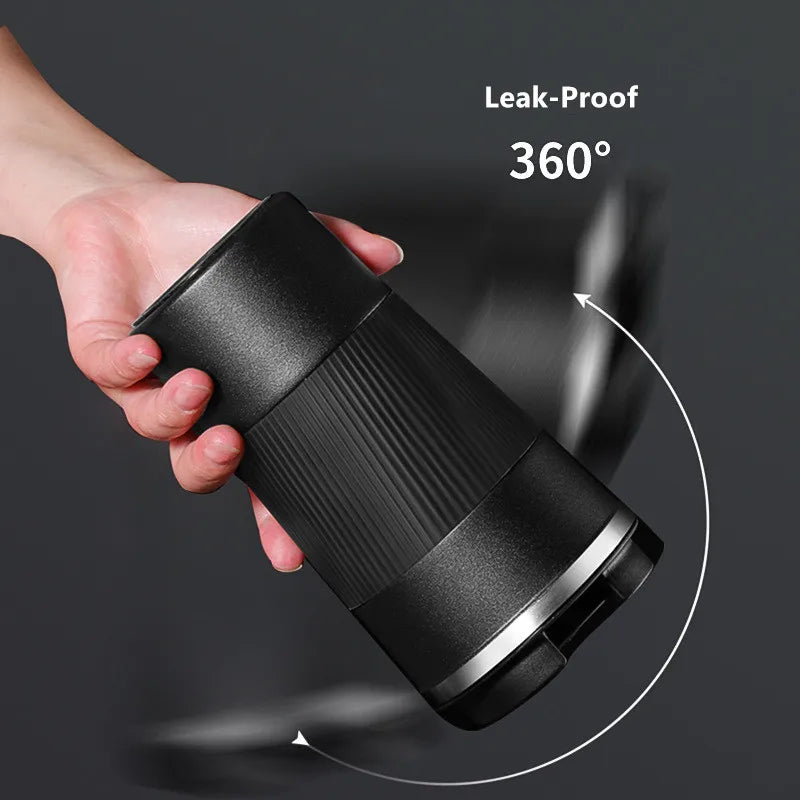 510ml Double Stainless Steel Coffee Thermos Mug - Leak-Proof Travel Flask, Anti-Slip Insulated Water Bottle, BPA Free