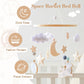 Rocket Wooden Crib Mobile Newborn Sensory Toys Soothing