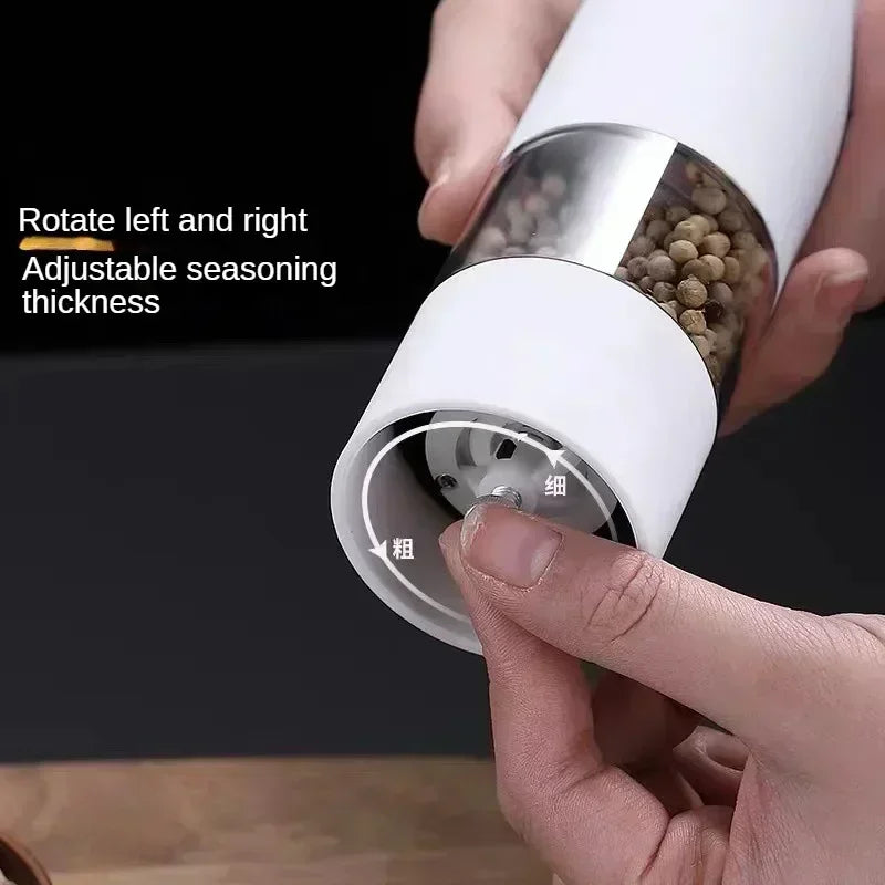 Motor-Driven Salt Pepper Grinder With LED Flexible Coarseness