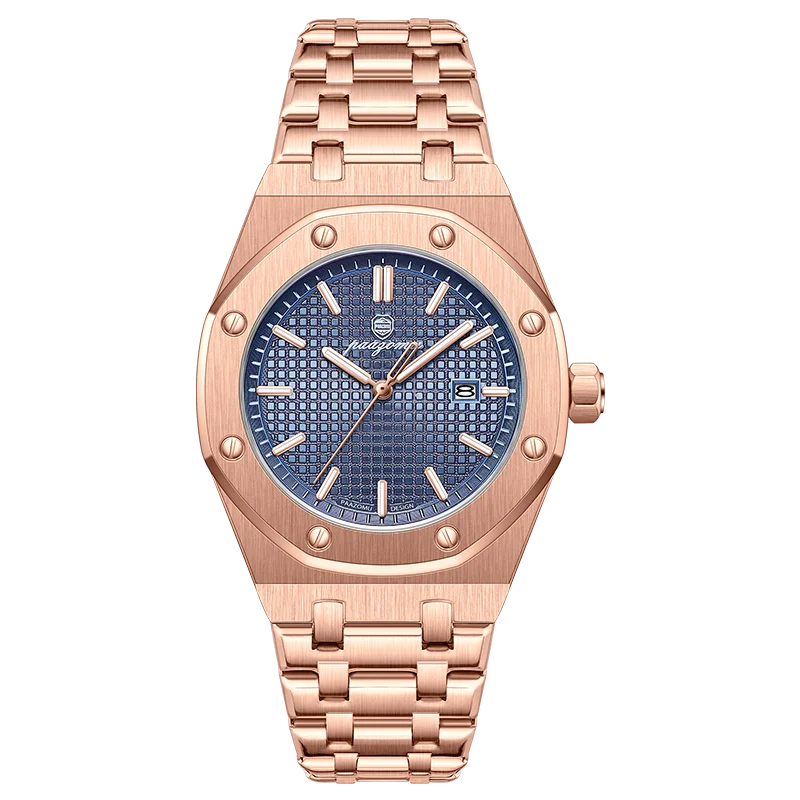 Quartz Stainless Steel Business Watch Water-Resistant Date