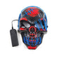 Glowing LED Skull Mask Full Face Halloween 2025 Cosplay