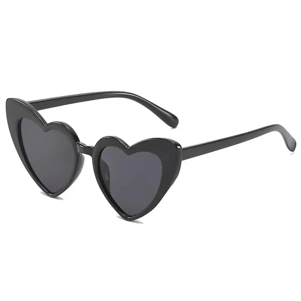 Kids Heart Sunglasses Plastic Frame Heart Shaped Summer 2026 Trend Sturdy Polycarbonate Lenses Outdoor Play