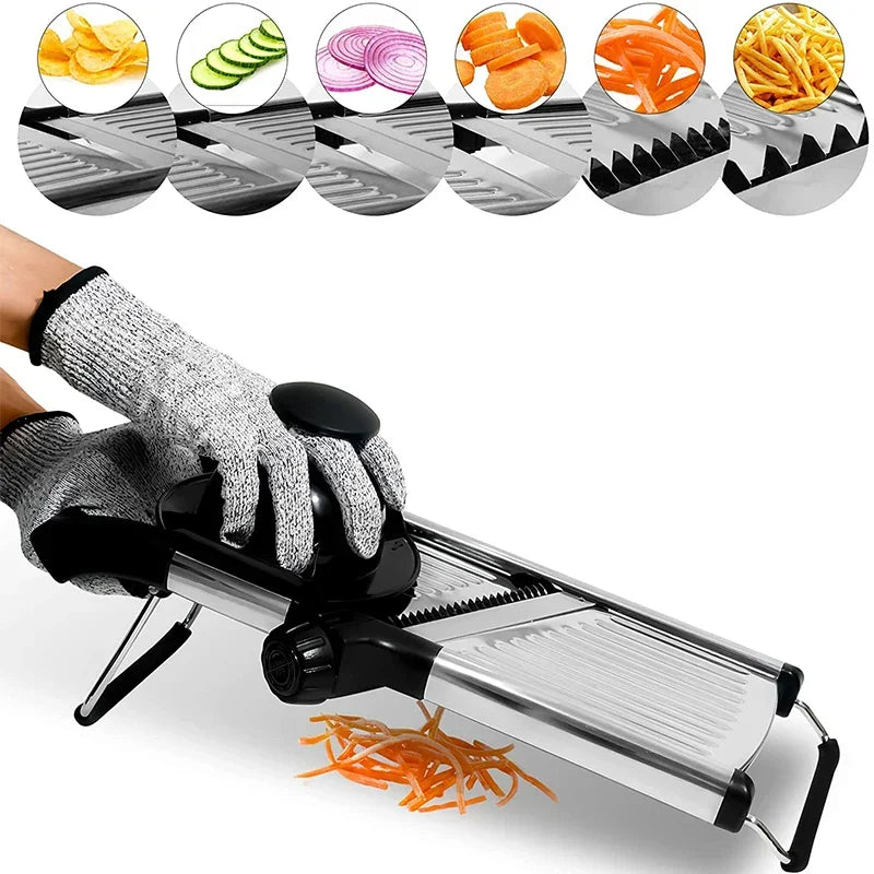 Mandoline Slicer Flexible Stainless Steel Vegetable Cutter, Fall 2025 Kitchen Device For Precise Julienne Slicing