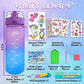 Mermaid DIY & Unicorn Water Bottle Craft Kits for Girls - Fun Arts and Crafts Birthday Gift with Fidget Keychain