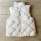 Women Insulating Puffer Vest - Boxy Quilt Polyfill Winter