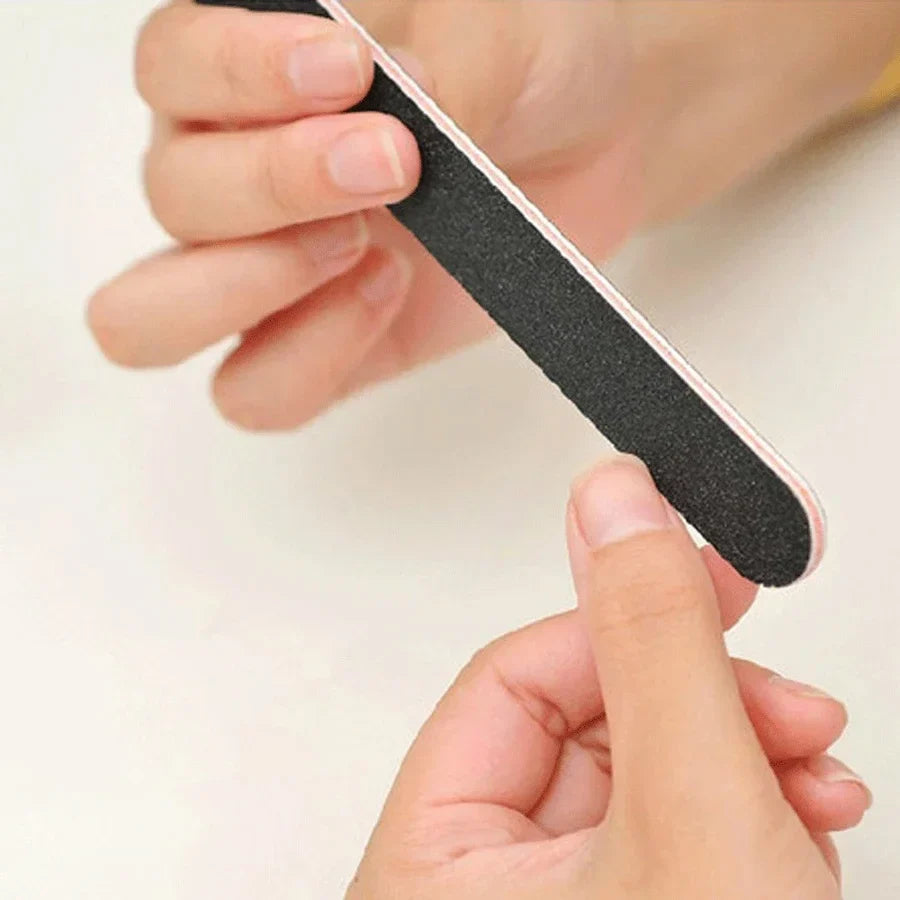 Nail Files 5 Piece Emery Board Kit Back to School 2026 Sandpaper Nail File Kit DIY Manicure