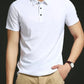 Variant image for Men's Ice Silk Polo Shirt, Lightweight Breathable Fabric, Adjustable Tailored Fit for Office and Casual Wear-15
