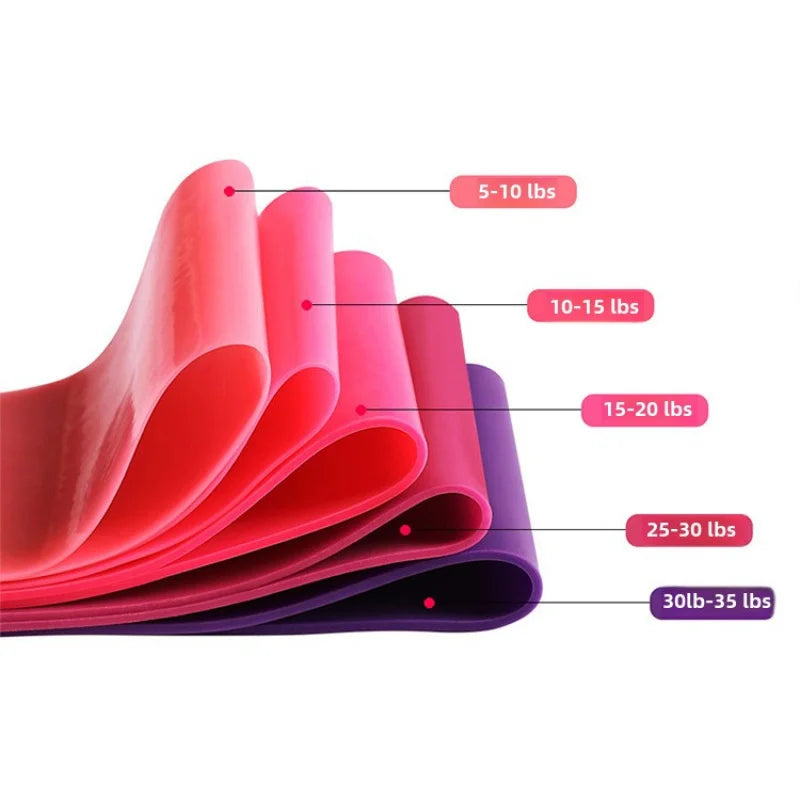 Elastic Resistance Bands for Women - Travel-Friendly Fitness Equipment for Squats, Hips, and Legs