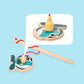 Montessori Interactive Wooden Fishing Game - Magnetic Marine Life Learning Toy for Kids, Parent-Child Engagement, Eco-Friendly Design