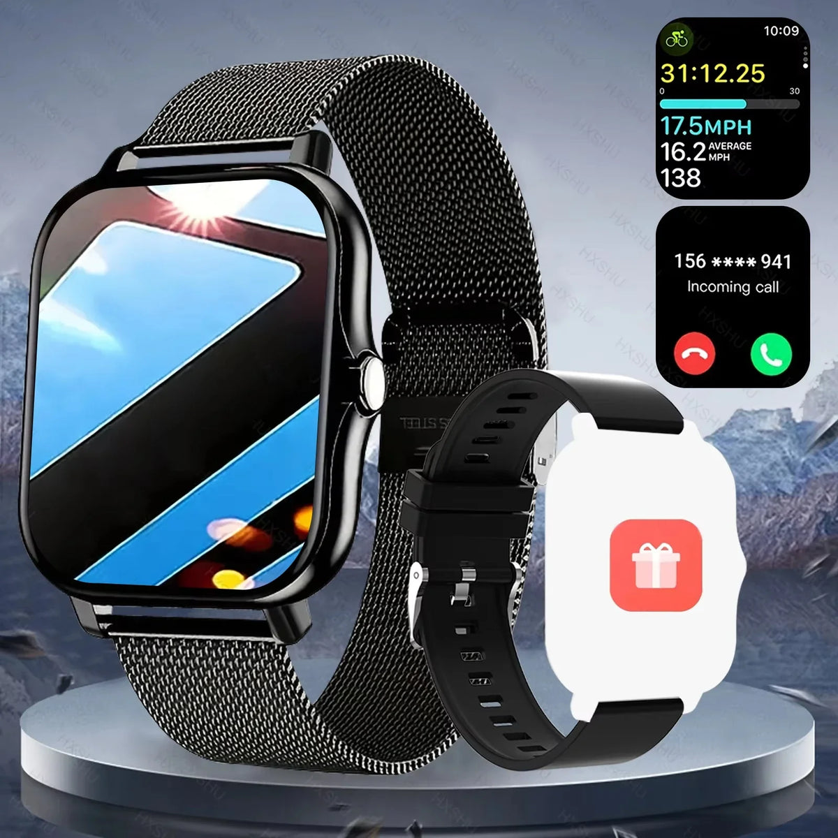 Heart Rate Sleep Tracker Sports Fitness Smartwatch 2026 – LAXASFIT Smart Watch Full Touch Screen Bluetooth Call
