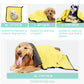 Absorbent Fast Drying Pet Towels for Dogs & Cats - Plush Fiber Bathrobe & Cleaning Mat