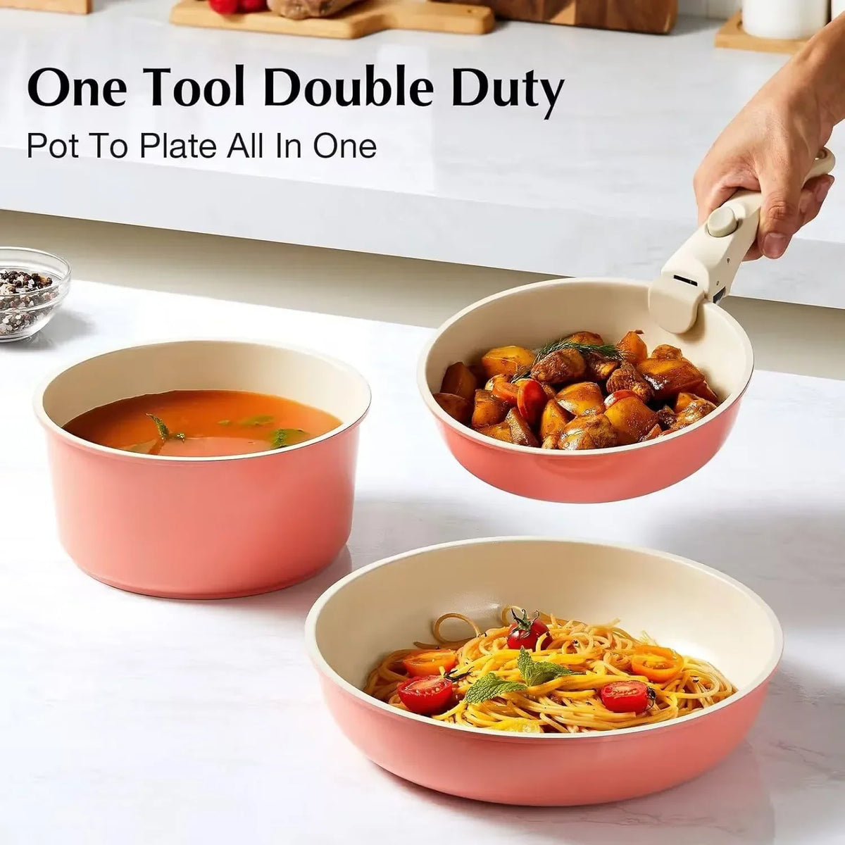 Pot Removable Handle - Detachable Cookware Universal Accessories for All Kitchen Utensils