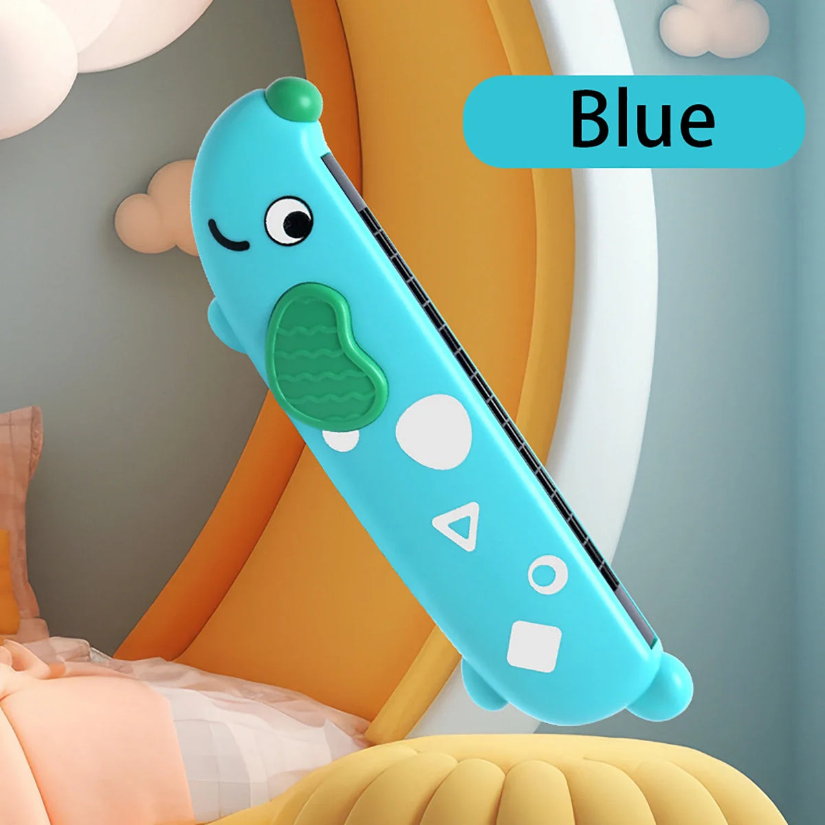 Wooden Cute Cartoon Harmonica for Kids - Creative Montessori Musical Toy for Boys and Girls, Ideal Gift for Young Musicians