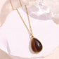 Layered2026 Edition Gold Tone Necklace Kit With Resin Stone Pendants Boho Statement Jewelry Gift Idea Fall