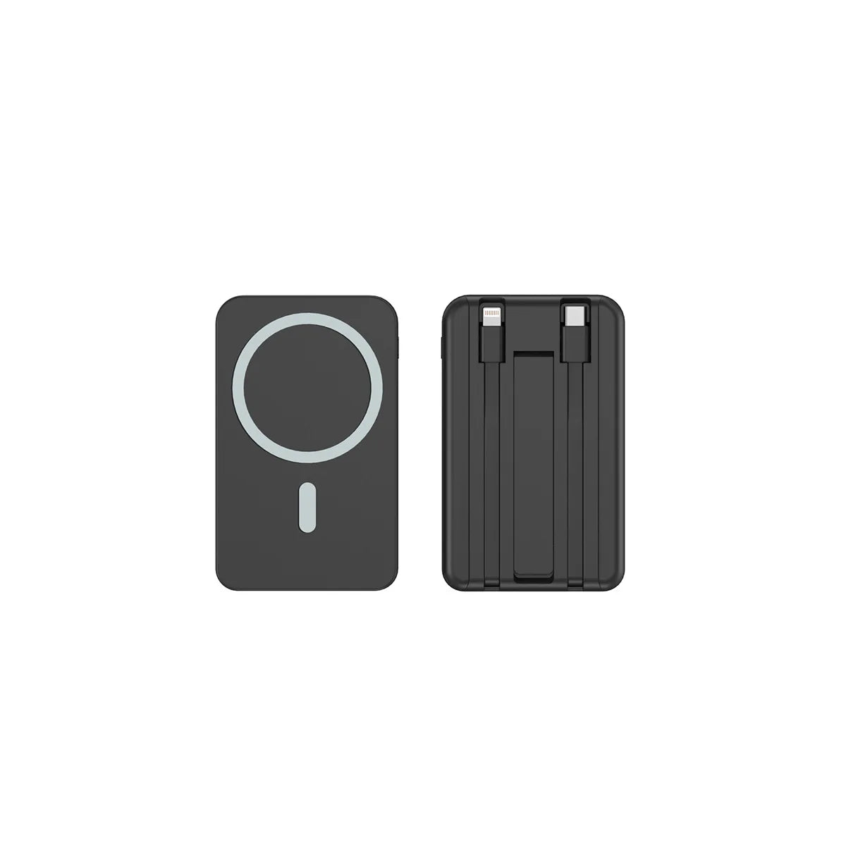 Power2026 Edition Bank Magnetic Cordless Charger - Slim Travel-Friendly Battery, 2 Cables, Fast Charging Back to School