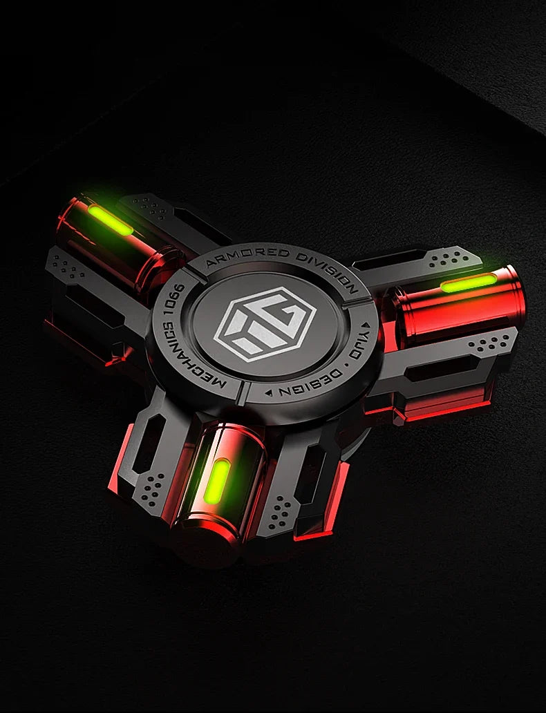 Fidget Glow Spinner Alloy EDC Long Spin Stress Relief