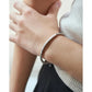 letter design, metal, lobster-claw clasp, faith-inspired – Timeless women's chain bracelet