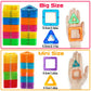 Creative Magnetic Building Blocks Kit - Large & Mini DIY Toys for Kids Aged 7-12, Fun Educational Construction Gift in Mixed Colors