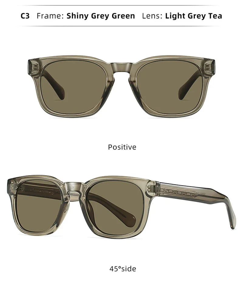 UV400 gradient lenses, vintage style, travel and beach – Retro square unisex sunglasses