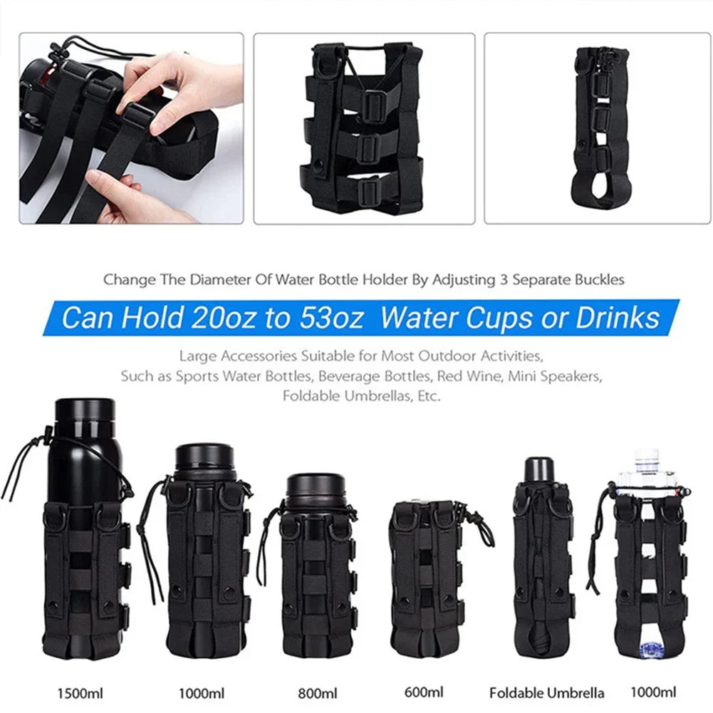 Water Molle Bottle Bag Multitool Pouch Carrier For Hiking And Camping Fall 2025 Outdoor Gear Gift