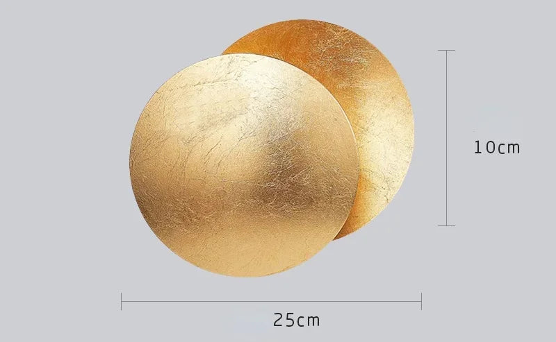 Wall2026 Edition Sconce Light Round Eclipse Contemporary Wall Lamp Iron Construction Ambient Bedside Decor Fall