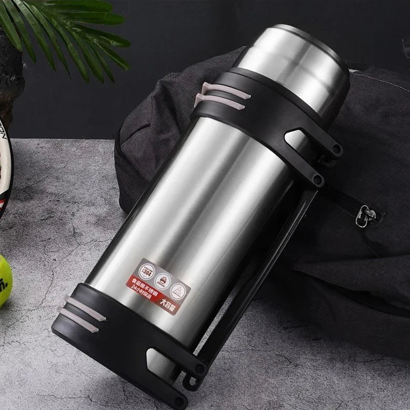 Stainless 1200ml Steel Thermos Bottle Insulated Travel Flask