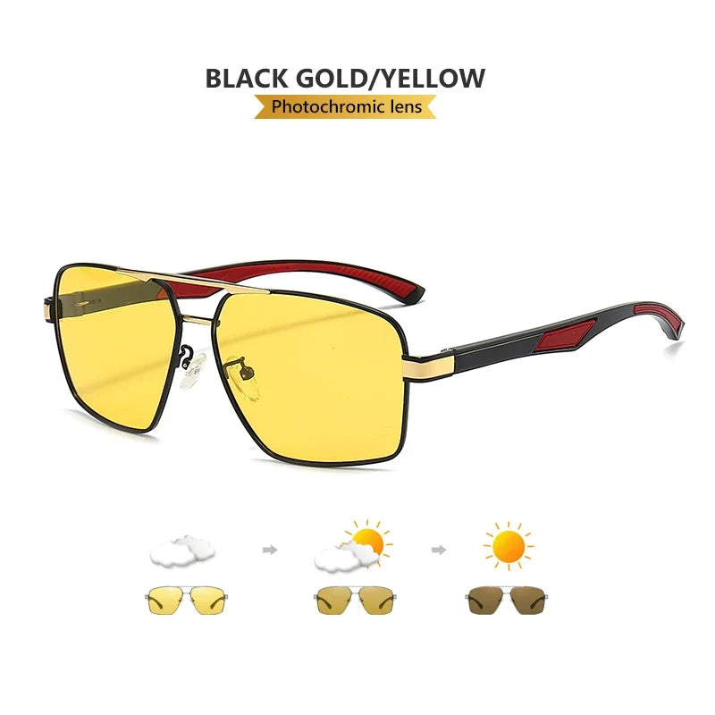 Sunglasses Photochromic Polarized Aviator UV400 Driving Glasses Night Vision Anti-Glare Fall 2026 Trend