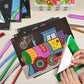 DIY Creative Magic Transfer Painting Craft Kit for Kids - Educational Arts & Crafts Learning Toy, Cartoon Drawing Fun  20x17cm (7.8x6.6 inch)