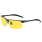 Vision Night Glasses Aluminum Alloy Frame Polarized Sunglasses Day Night Driving UV400 Yellow Lenses Fall 2025 Gift