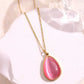 Layered2026 Edition Gold Tone Necklace Kit With Resin Stone Pendants Boho Statement Jewelry Gift Idea Fall