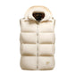 Men's Warm Down Vest - Boxy Quilted, Cotton Blend, Autumn