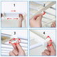 Wall-Mounted Flexible Shelves - Household Organizers for Closet, Bathroom & Kitchen Storage
