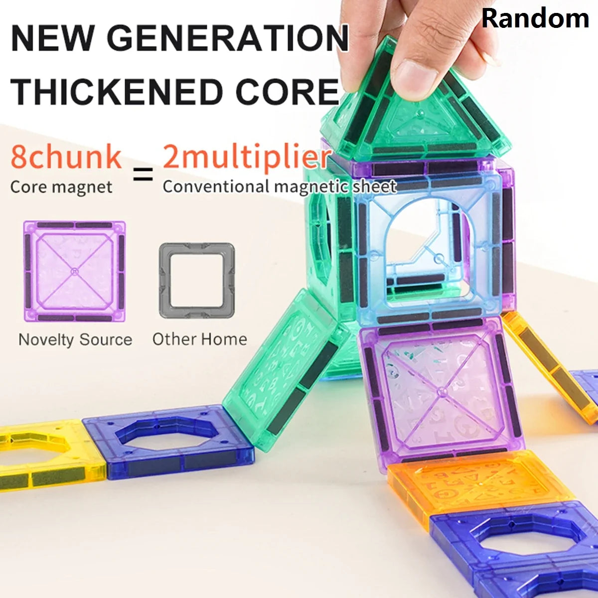 Building Magnetic Blocks for Kids 3-8 Years - Educational Magnet Toys for Toddlers and Preschoolers, Creative Play for Boys and Girls