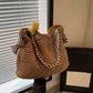 Straw2026 Edition Beach Bag - Large Capacity Woven Tote With Knot Shoulder Straps, Summer