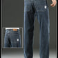 Men’s Stretchy Jeans - Wide Leg, Cotton, Business Casual