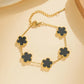 Bracelet2026 Edition Stainless Steel Double Sided Clover Petal Design Gold Plated Five Leaf Charms Gift Idea for Moms Fall