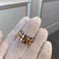 Ring2026 Edition Stainless Steel Single Row Square Zircon Rotating Ring Crystal CZ Jewelry TikTok Viral Gift Idea