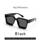 Sunglasses Black Retro Square Shades Deluxe Fashion Eyewear Fall 2026 Trend Gift Idea