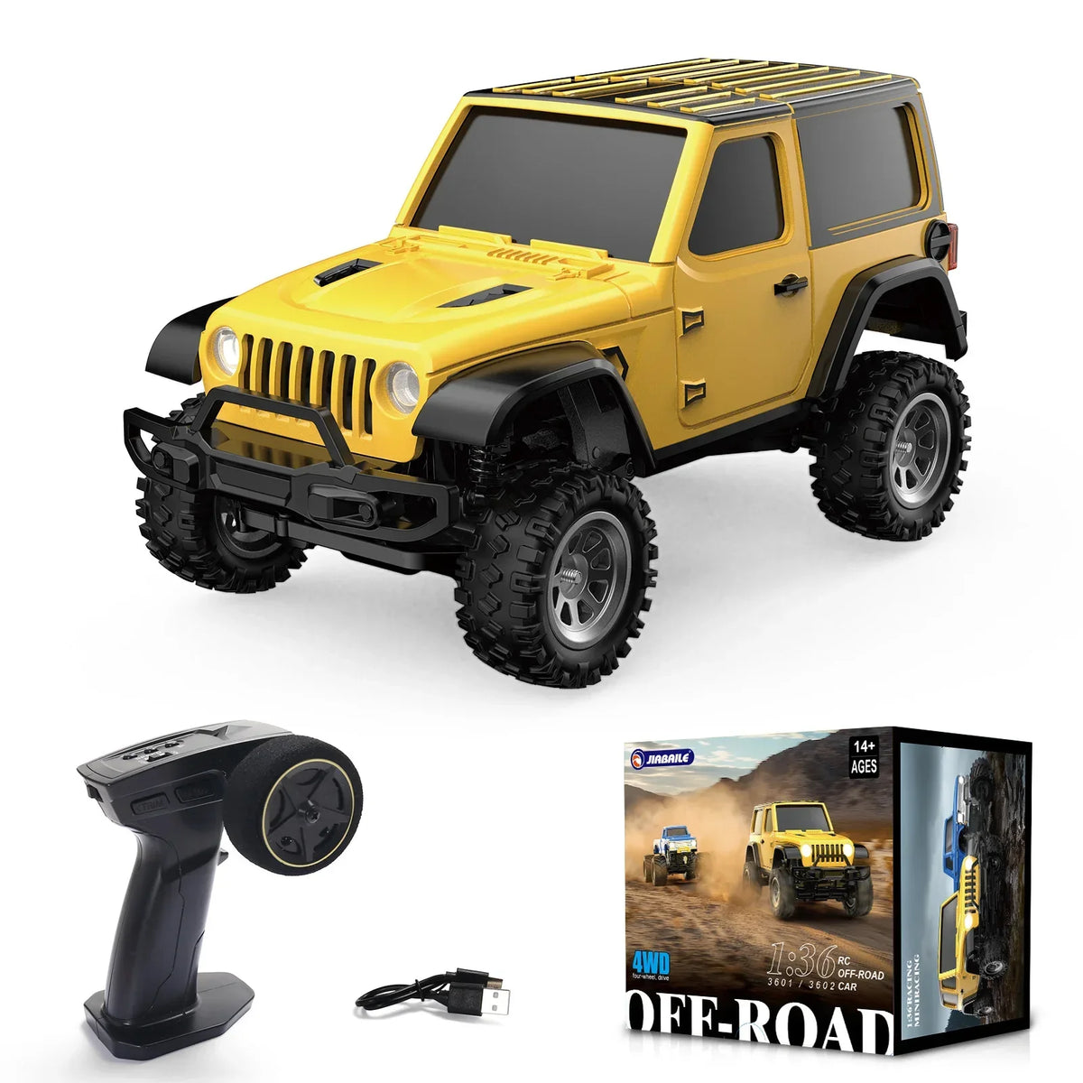 Car RC 1/36 4WD Off-Road Vehicle Light System RTR Hobby Model Fall 2025 Gift Idea