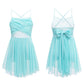 Light Girls' Dance Dress - Flowy, Glittery Mesh, Ballet & Gymnastics Costume