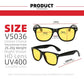 Vision Night Sunglasses Polarized Yellow Lenses UV400 Protection For Enhanced Night Driving Fall 2025 Trend