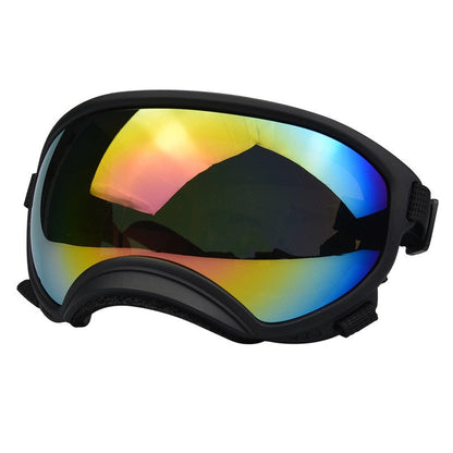 Dog Goggles Flexible Eye Protection For Active Dogs Mirrored Rainbow Lens Fall 2025 Trend