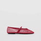 Women’s Breathable Ballet Flats - Mary Jane, Mesh, Summer