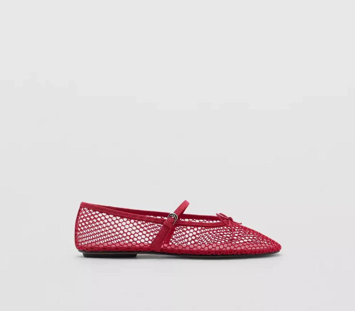 Women’s Breathable Ballet Flats - Mary Jane, Mesh, Summer