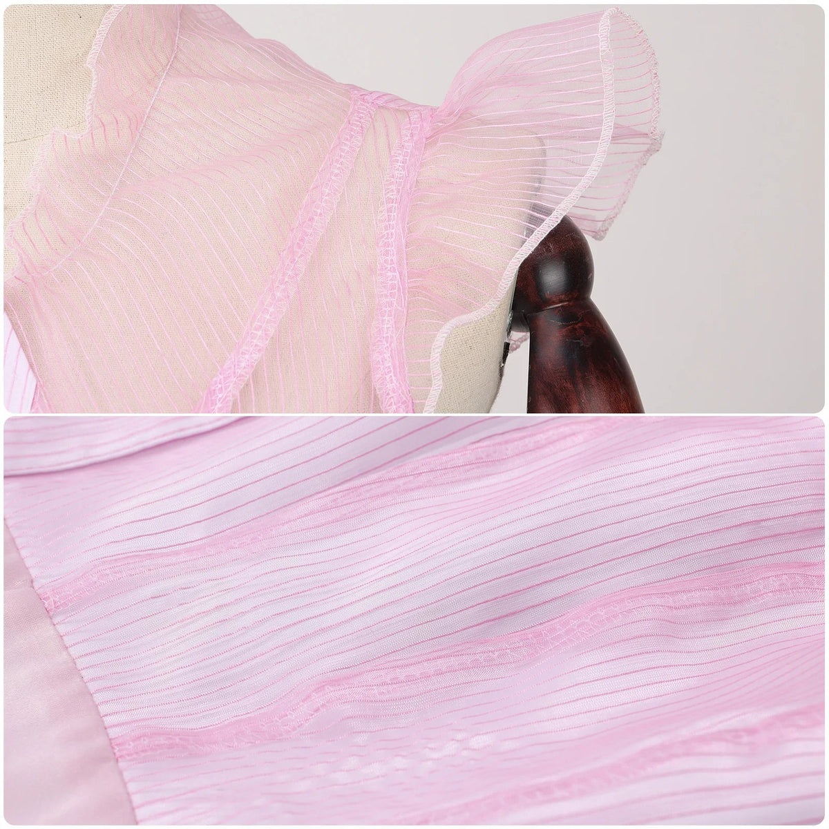 Glinda2025 Edition Witch Pink Cosplay Dress Halloween Party