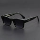 mirror lens, anti-mist outdoor driving shades, wide coverage – Men's square frame sunglasses UV400