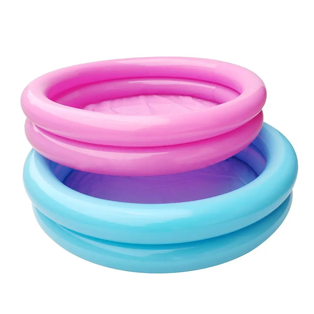 PVC Inflatable Garden Pool for Kids 0-3 Years, Round 60x14cm Puncture Resistant Summer Water Play Basin