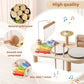 Educational Baby Toys Wooden Xylophone Bells - Montessori Music Table for Newborn Birthday Gifts